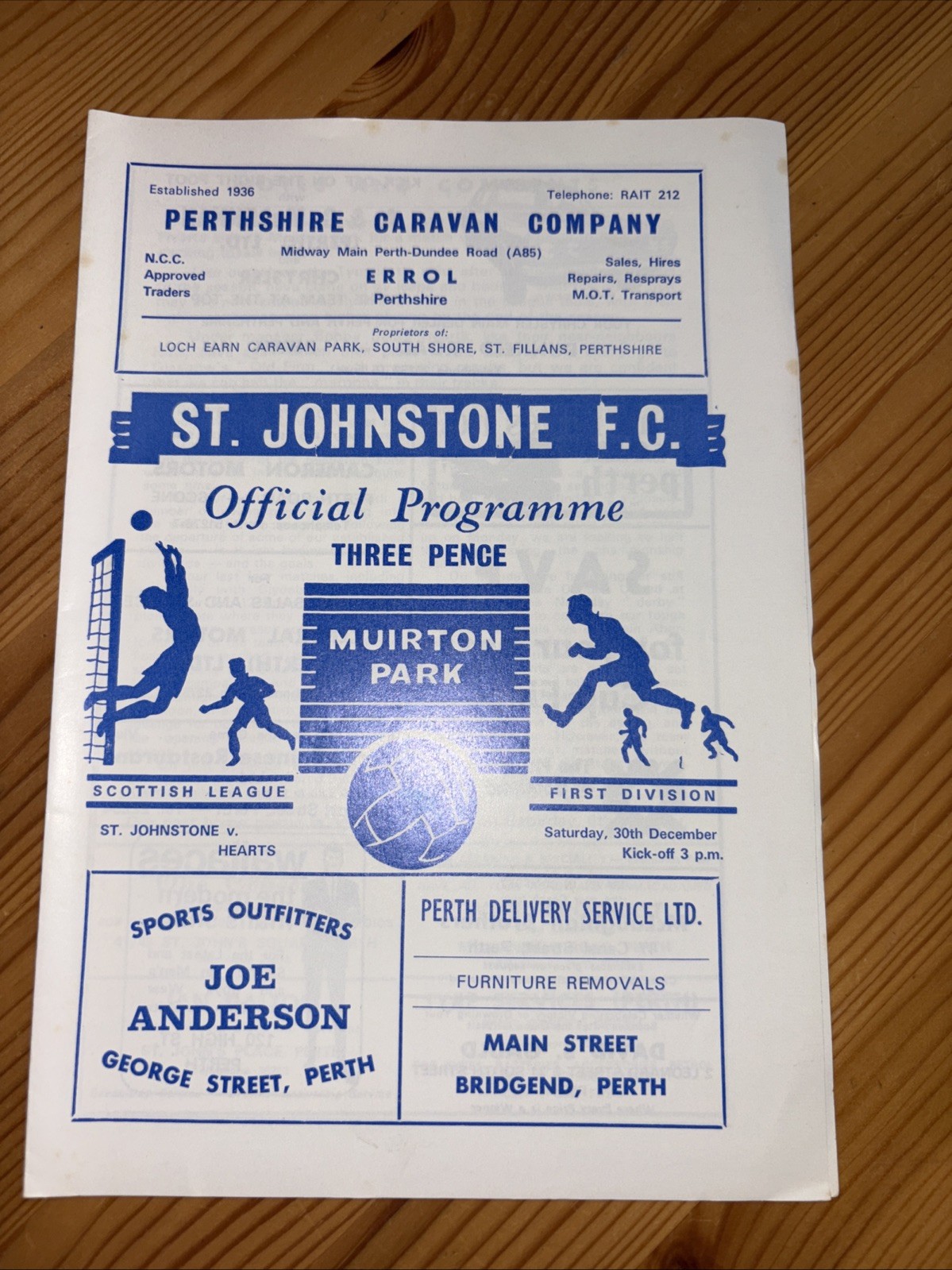 St. Johnstone FC v. Hearts FC SL Div. 1 Match Programme: 30.12.1972 (MINT) for sale on Ebay