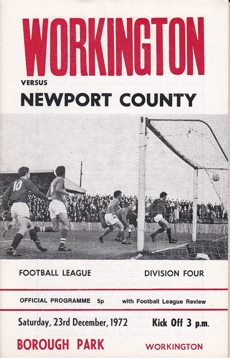 WORKINGTON  v  NEWPORT COUNTY        Div. 4.           23. 12.  1972. for sale on Ebay