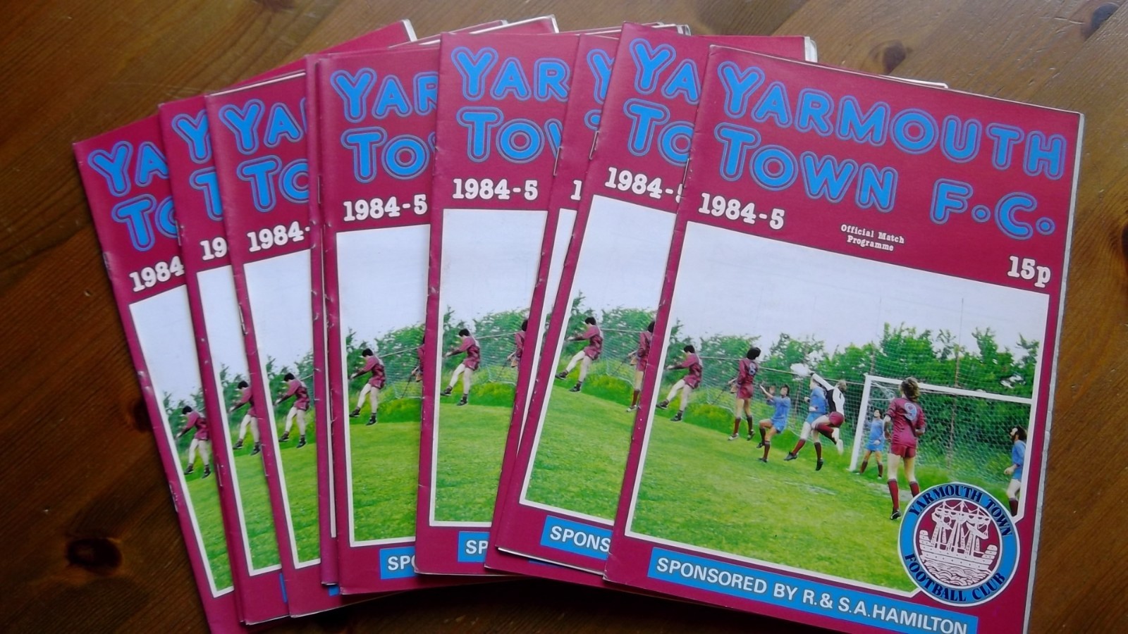 SELECTION  OF   15   YARMOUTH   TOWN   RESERVES   (HOME)   PROGRAMMES.   1984/85 for sale on Ebay
