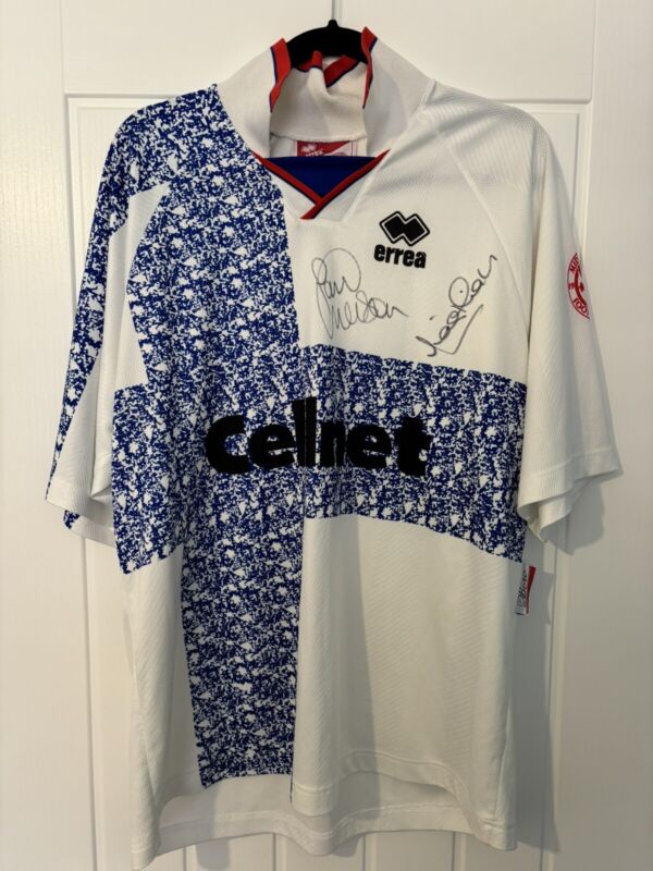 Middlesbrough 1996/97 Away Shirt XL Signed By Paul Merson & Craig Hignett for sale on Ebay