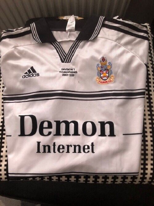 Fulham FC White Home Shirt 2000-01, never worn with tag, XXL size 26