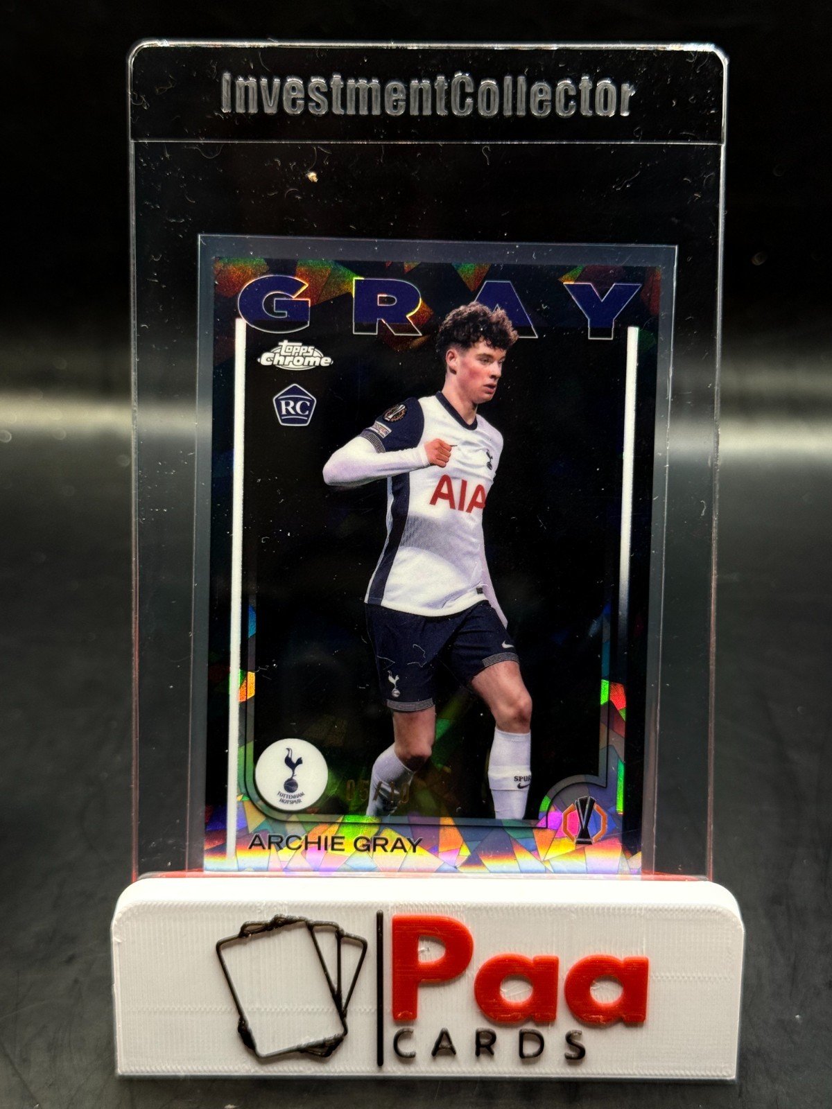 Topps - UCC Sapphire Chrome 24/25 - Tottenham Hotspur - Archie Gray /10 - Rookie for sale on Ebay