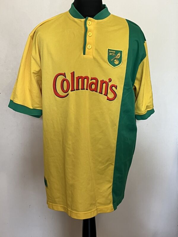 vintage NORWICH CITY x BRUCE OLDFIELD 1999/01 Home Football Shirt Size: Xl for sale on Ebay