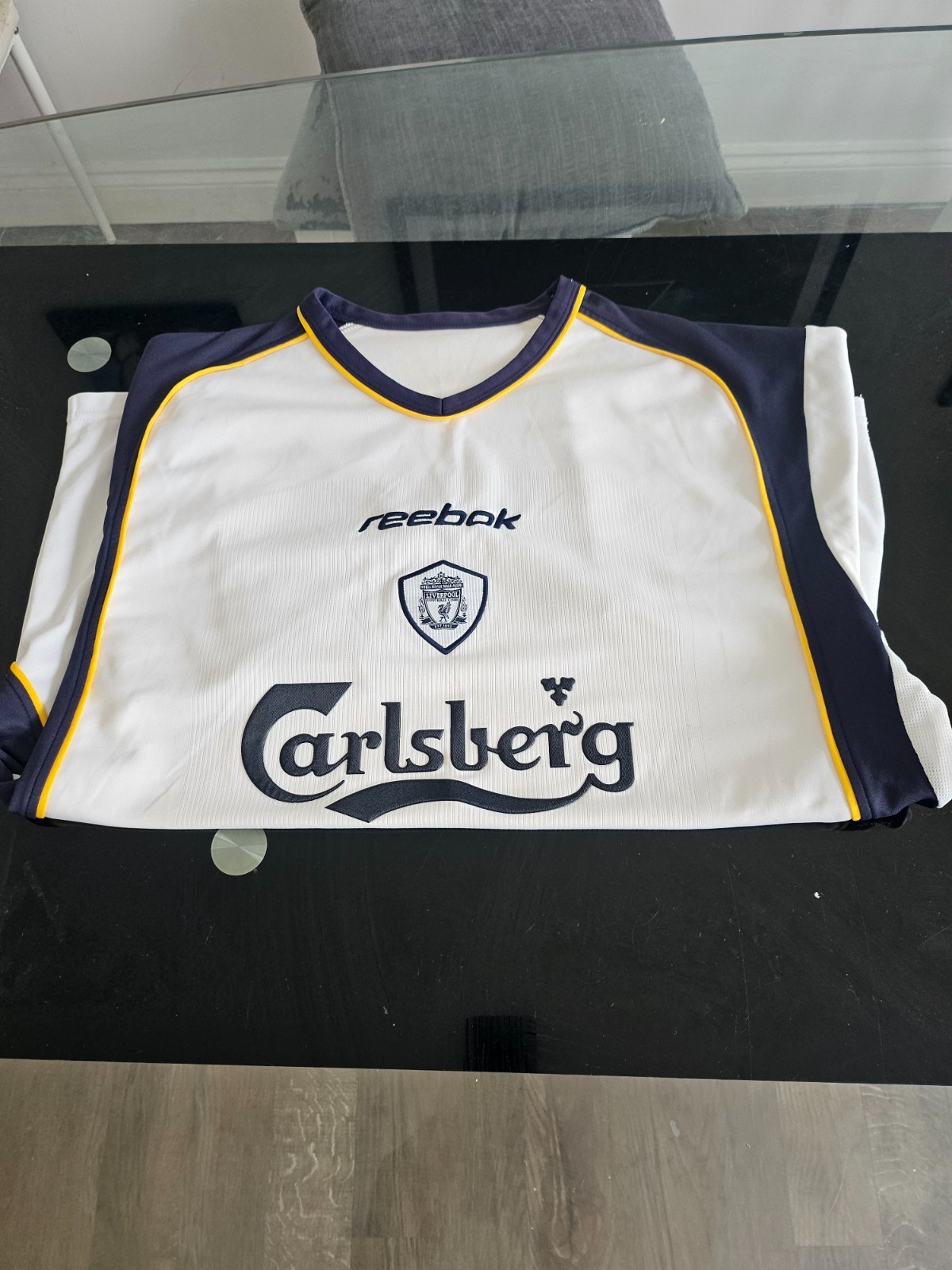 Liverpool 2001-03 Reebok Away Football Shirt size medium  for sale on Ebay