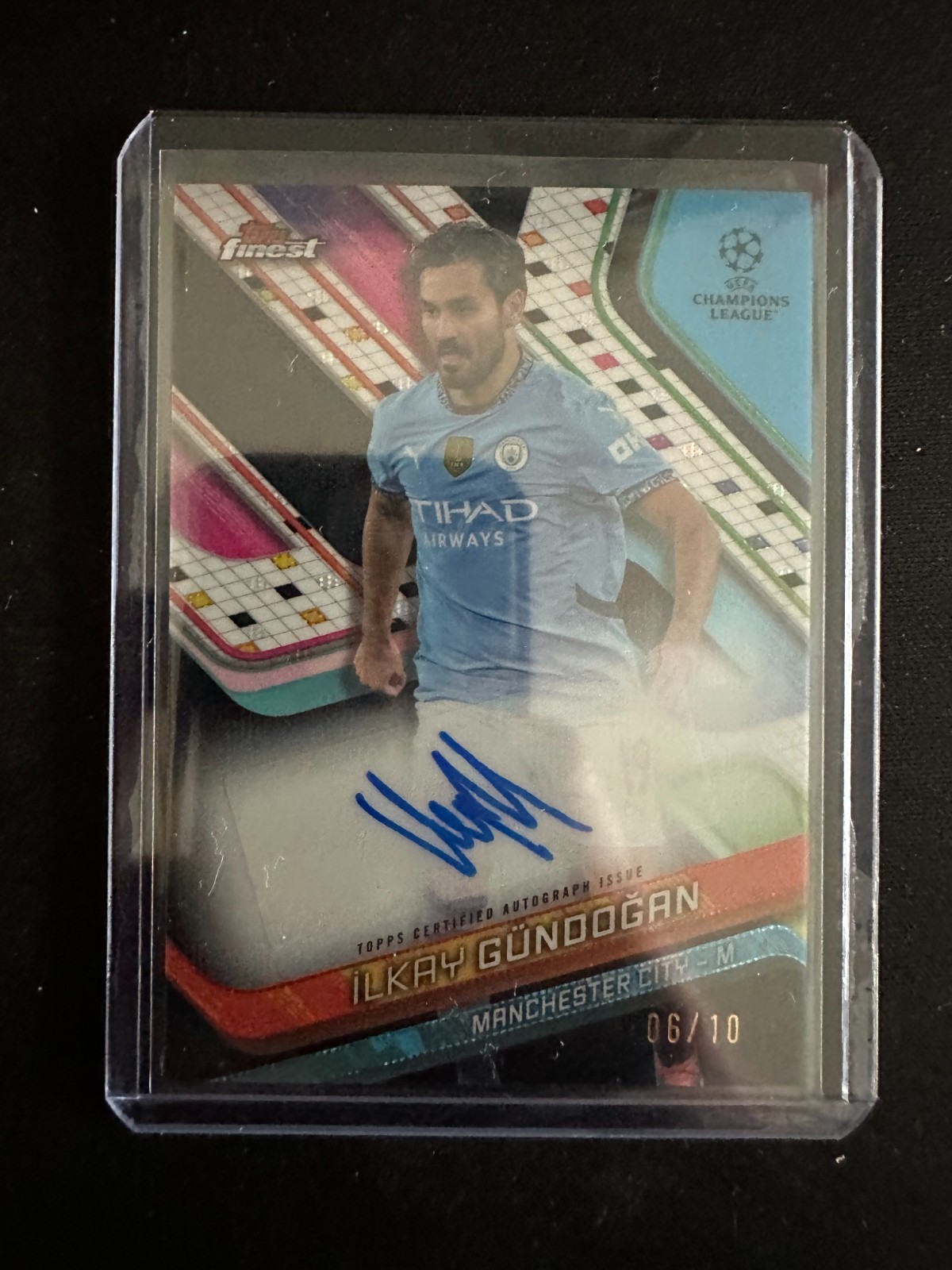 2024-25 TOPPS FINEST ILKAY GUNDOGAN AUTO SOCCER MANCHESTER CITY CL 06/10 for sale on Ebay