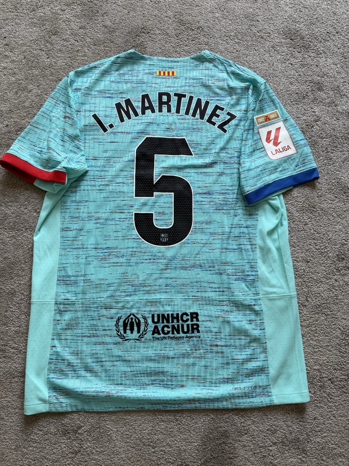 Barcelona 23/24 Player Issue Shirt INIGO MARTINEZ BNWT for sale on Ebay