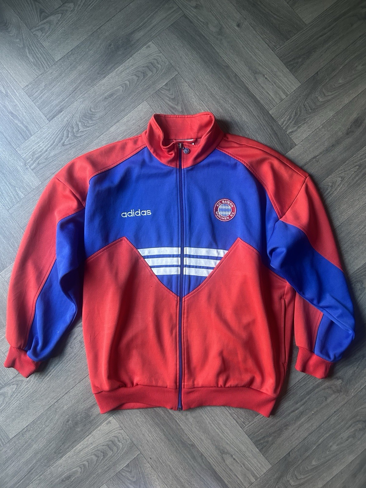 Bayern Munich 1993-95 Training Tracksuit  Jacket Size Large  for sale on Ebay