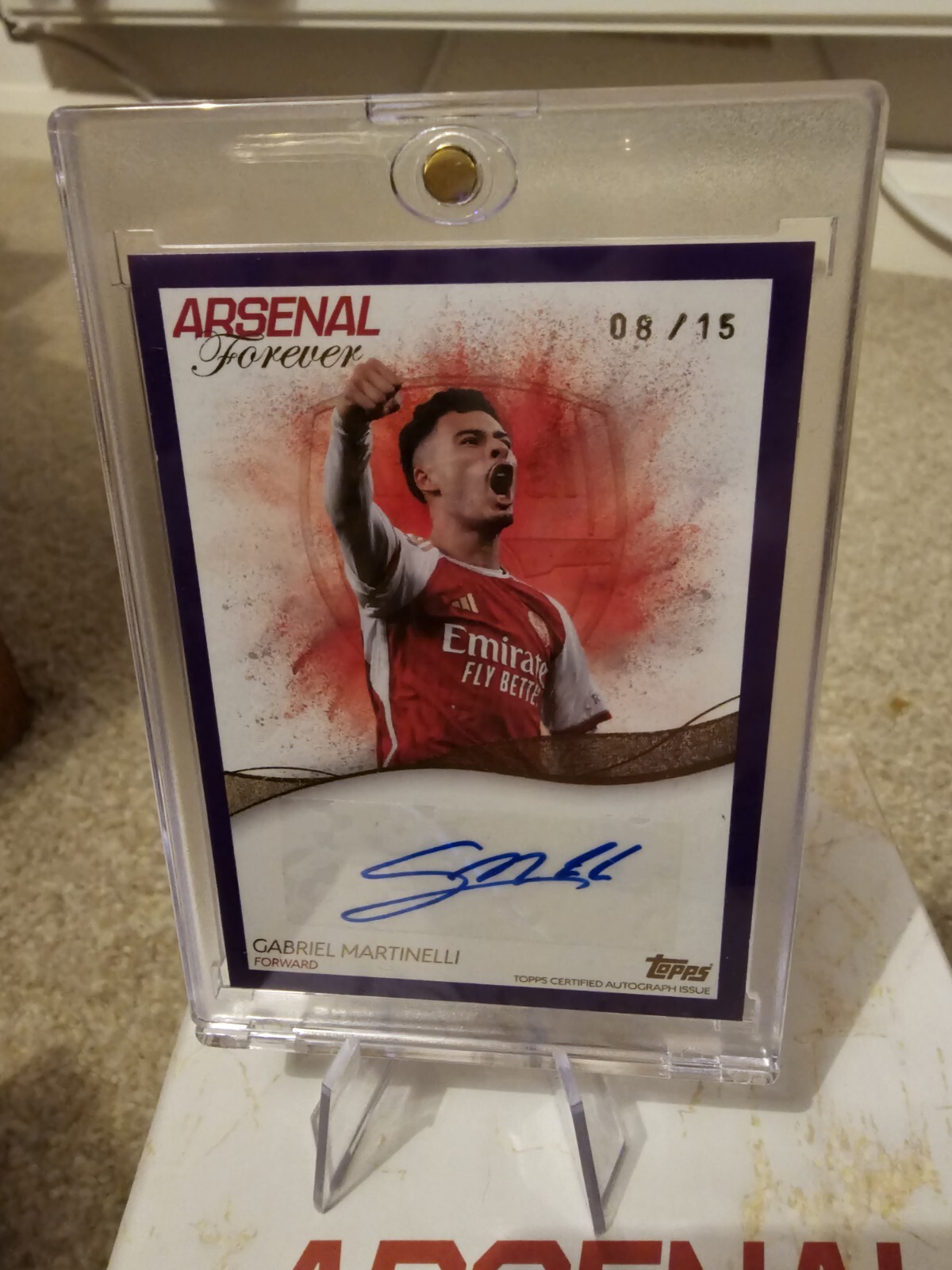 Topps Arsenal Forever Gabriel Martinelli 08/15 for sale on Ebay