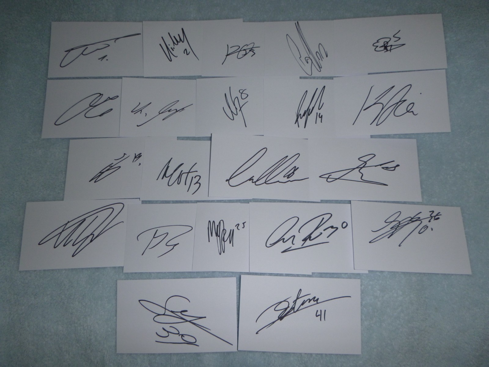 21 Signed white cards Brentford FC 2024/25 Mbeumo Nunes Ji-soo Carvalho Jensen + for sale on Ebay