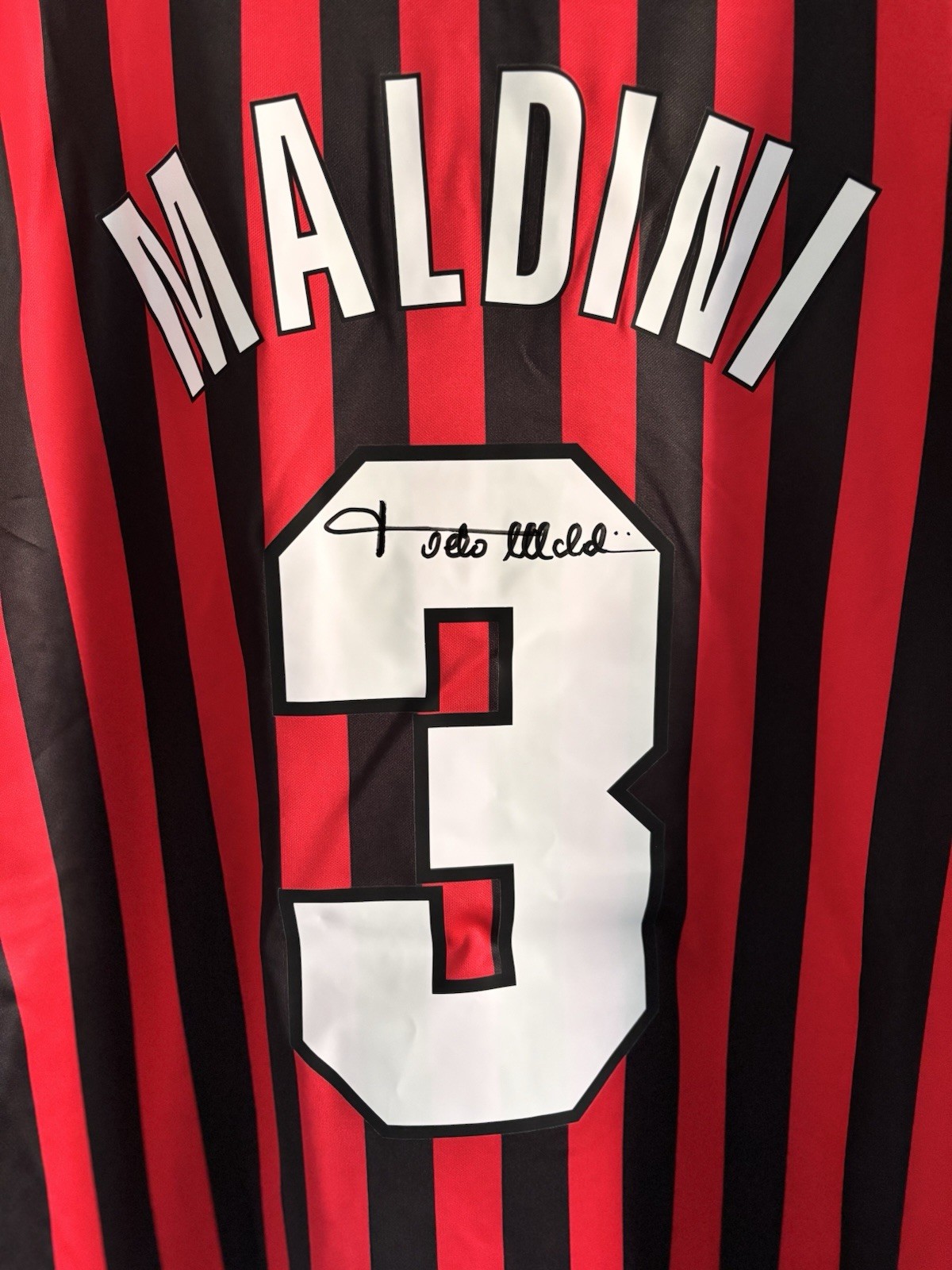 Rare Signed Paolo Maldini Signed AC Milan Centenary Shirt With COA for sale on Ebay