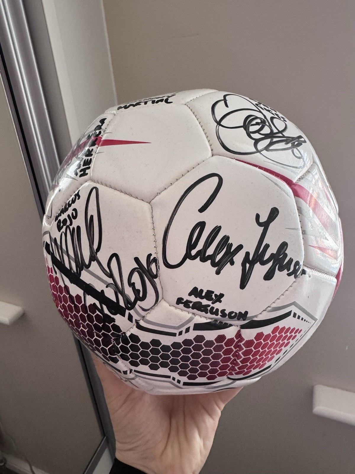 Signed Manchester United Football  for sale on Ebay