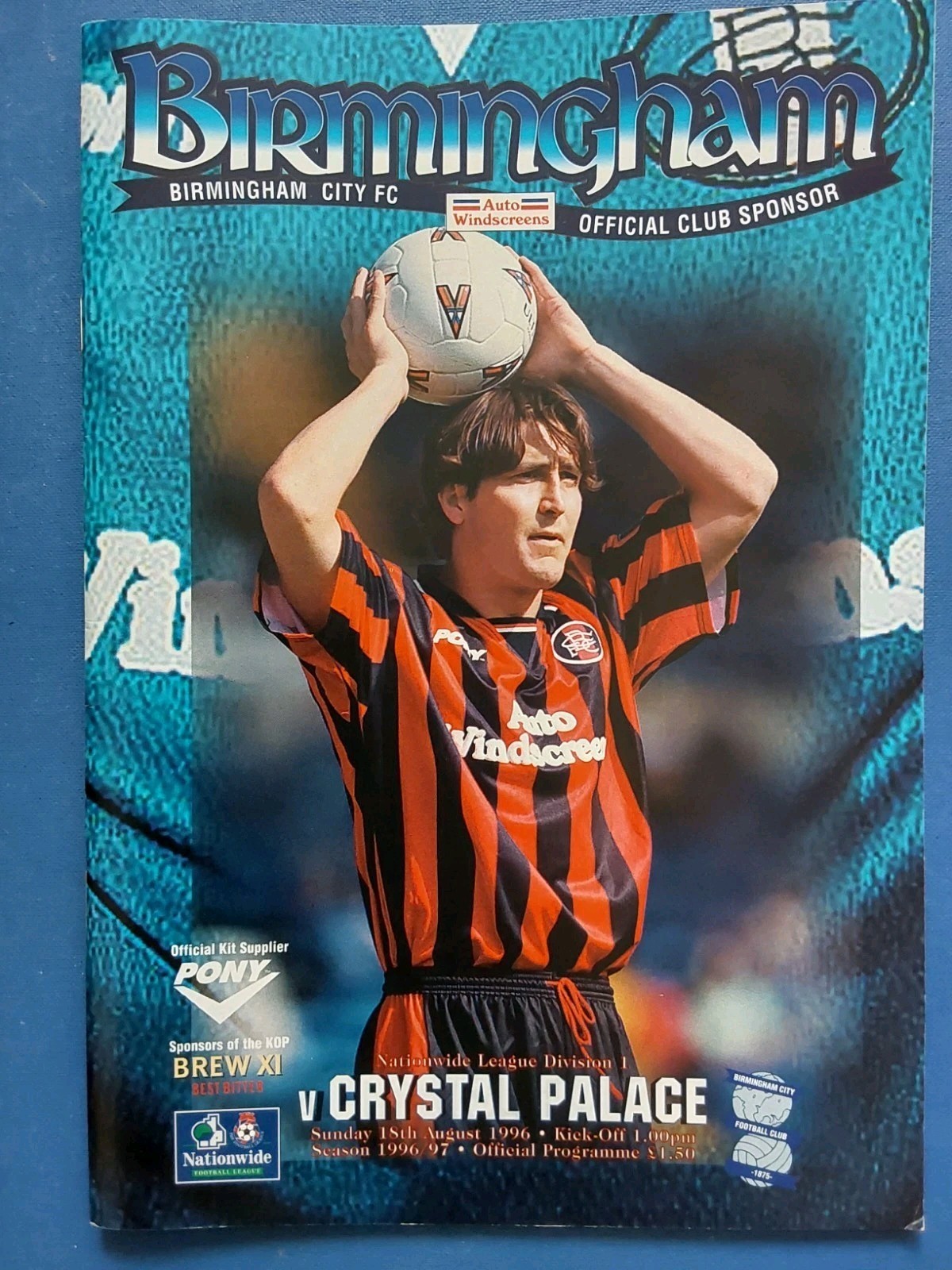 Birmingham City v Crystal Palace 18th August 1996 Vgc for sale on Ebay