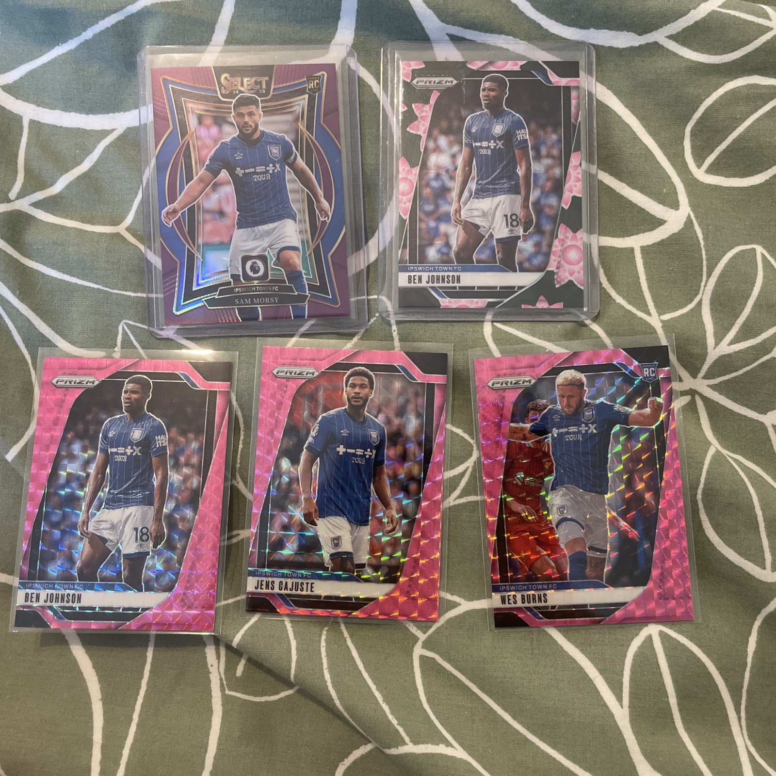 Ipswich Town Panini Prizm/Select bundle Including Ben Johnson Lotus Flower /18 for sale on Ebay