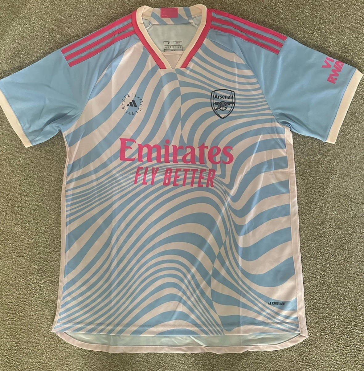 Arsenal Ladies Stella McCartney Football Shirt Size XL BNWOT for sale on Ebay