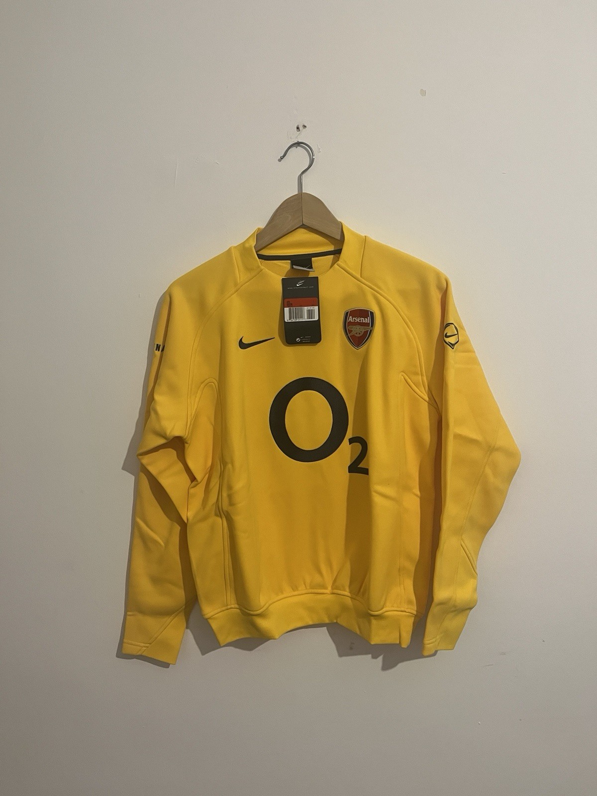 Rare Arsenal 2005/06 Nike O2 Football Training Sweatshirt 12/13 Large Boys BNWT for sale on Ebay