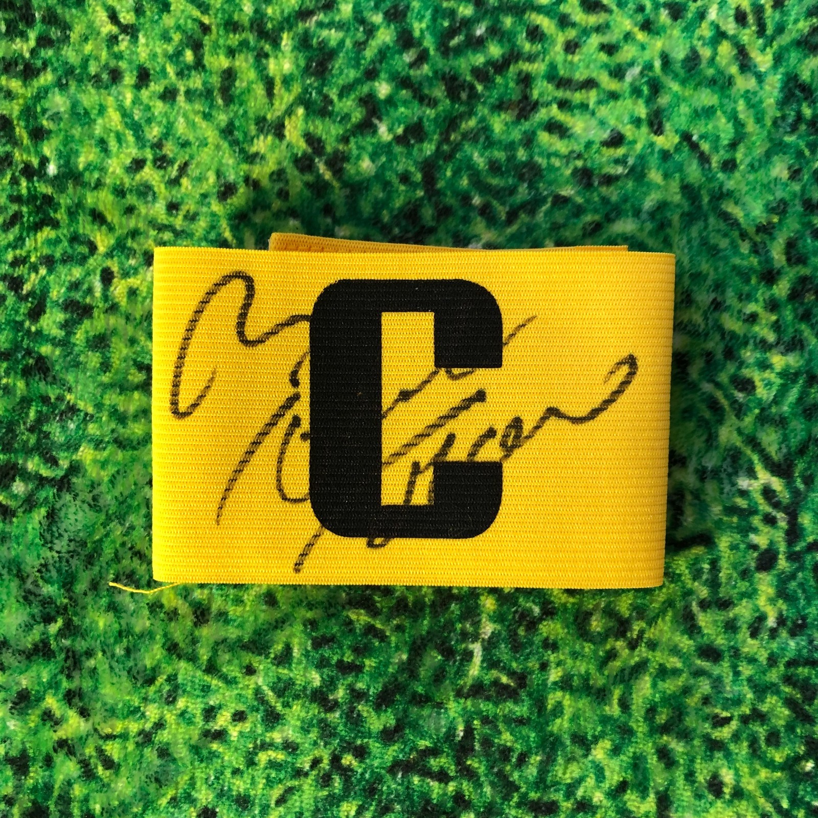 Maxi Rodriguez Of Argentina, Athletico & Liverpool Signed Captains Armband wCOA for sale on Ebay