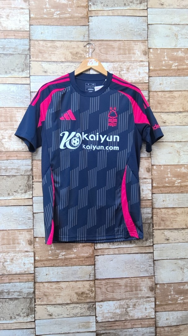 Nottingham Forest blue/pink football shirt, size M slim fit - CG S45 for sale on Ebay