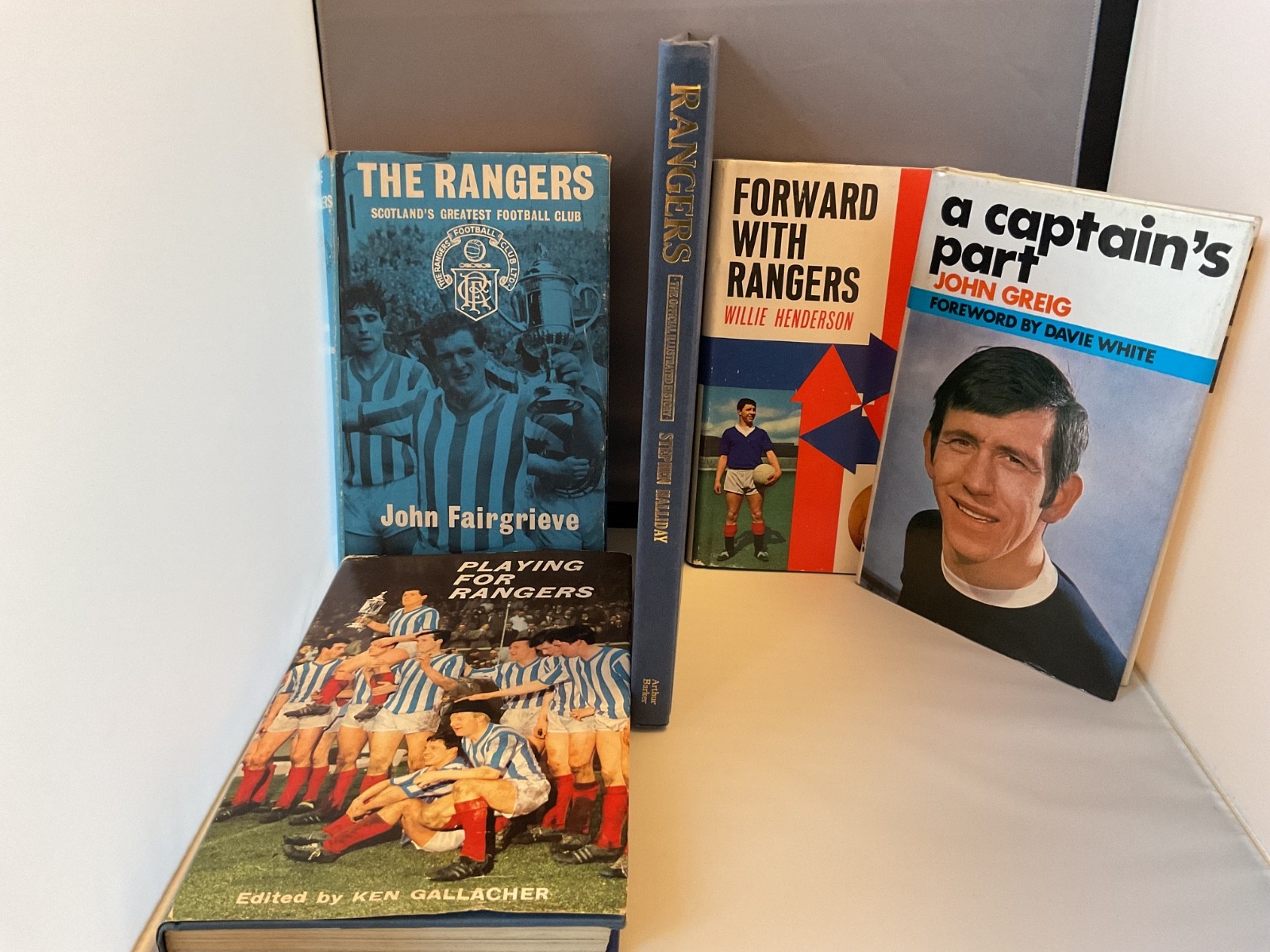 Five Glasgow Rangers FC hardback books, good condition  for sale on Ebay