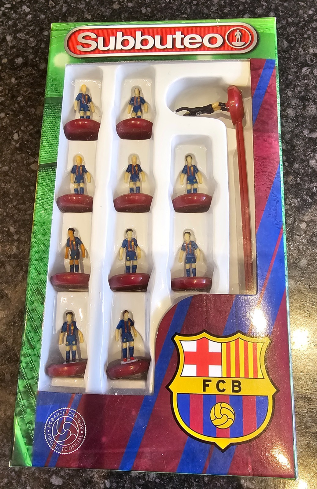 FC Barcelona Subbuteo Team for sale on Ebay