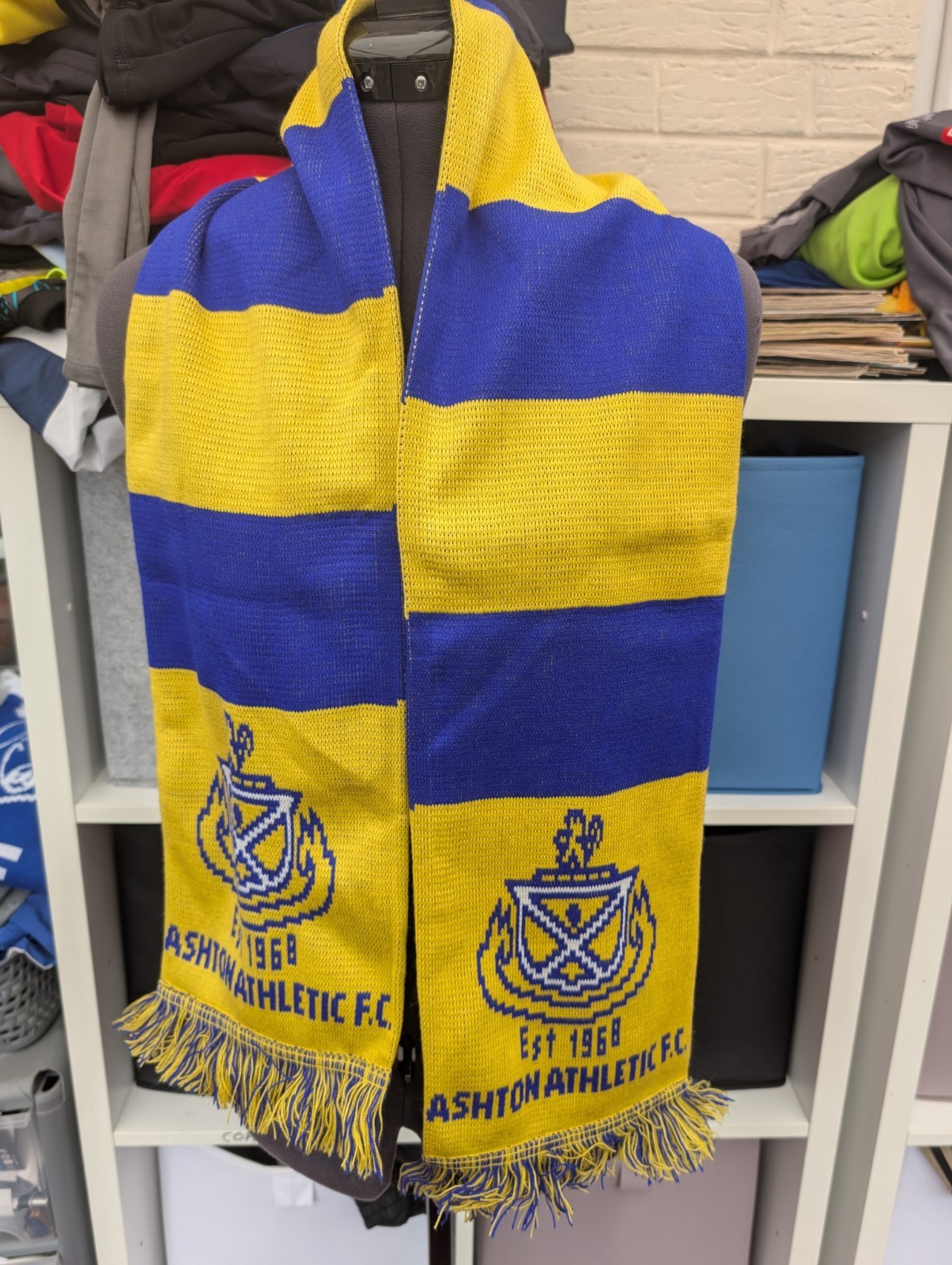 Ashton Athletic FC Non League Football Scarf  (Not Shirt) Yellow North West for sale on Ebay