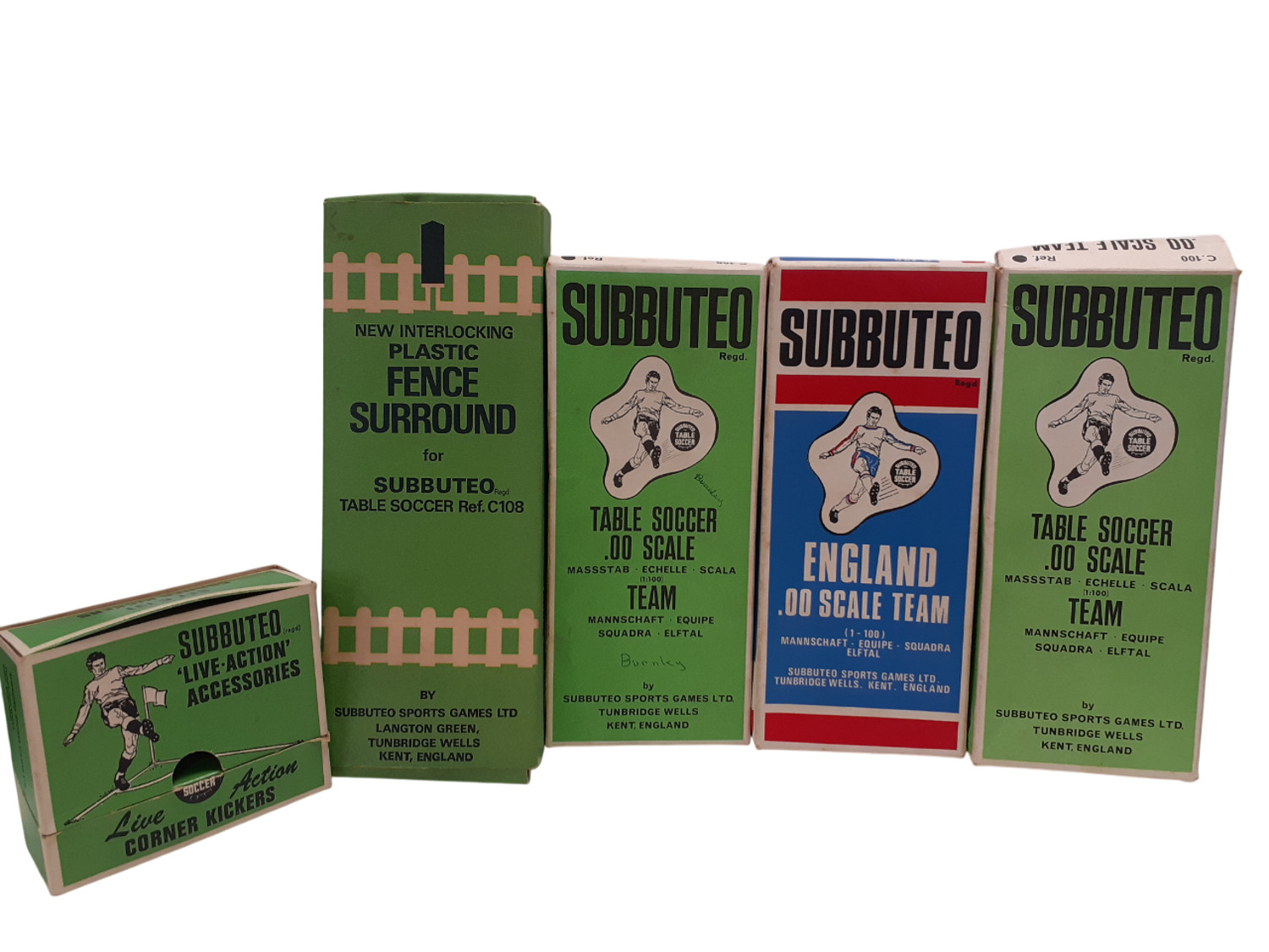 Vintage Subbuteo Table Soccer Teams Accessories England Burnley Set for sale on Ebay