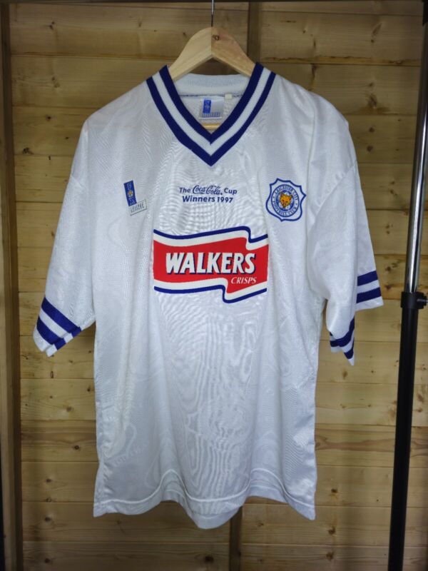 Rare Original Leicester City 1997 League Cup Winners Away 1996/1998 LARGE MINT  for sale on Ebay