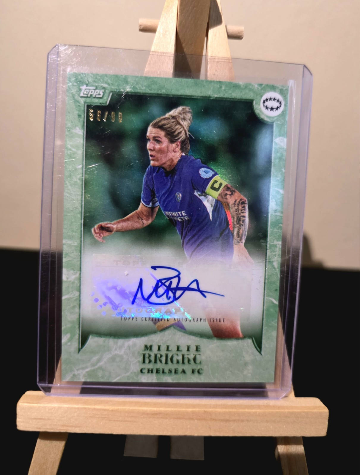 Millie Bright /99 Green Auto 2023-24 Topps Bonmati Curated Set Chelsea for sale on Ebay