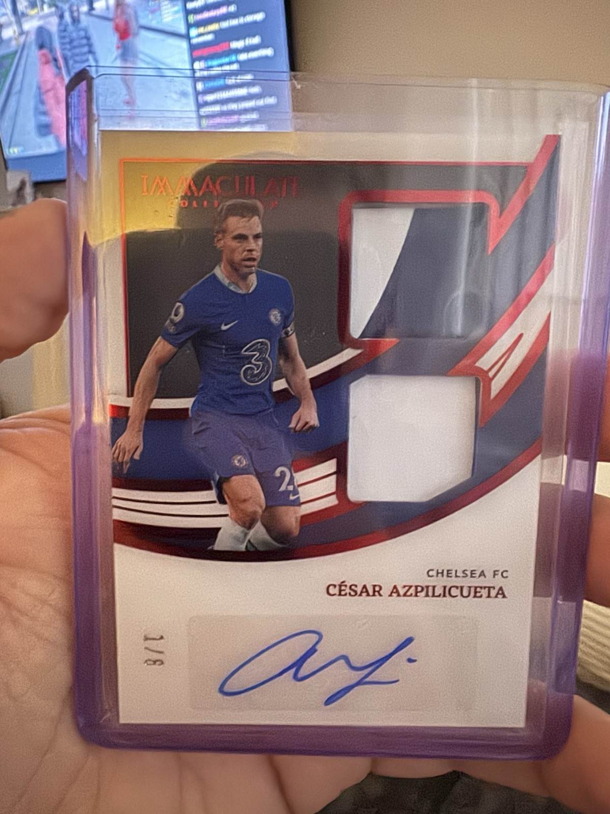 Immaculate Collection Patch Auto Azpilicueta Chelsea 2022-23 1/8 for sale on Ebay