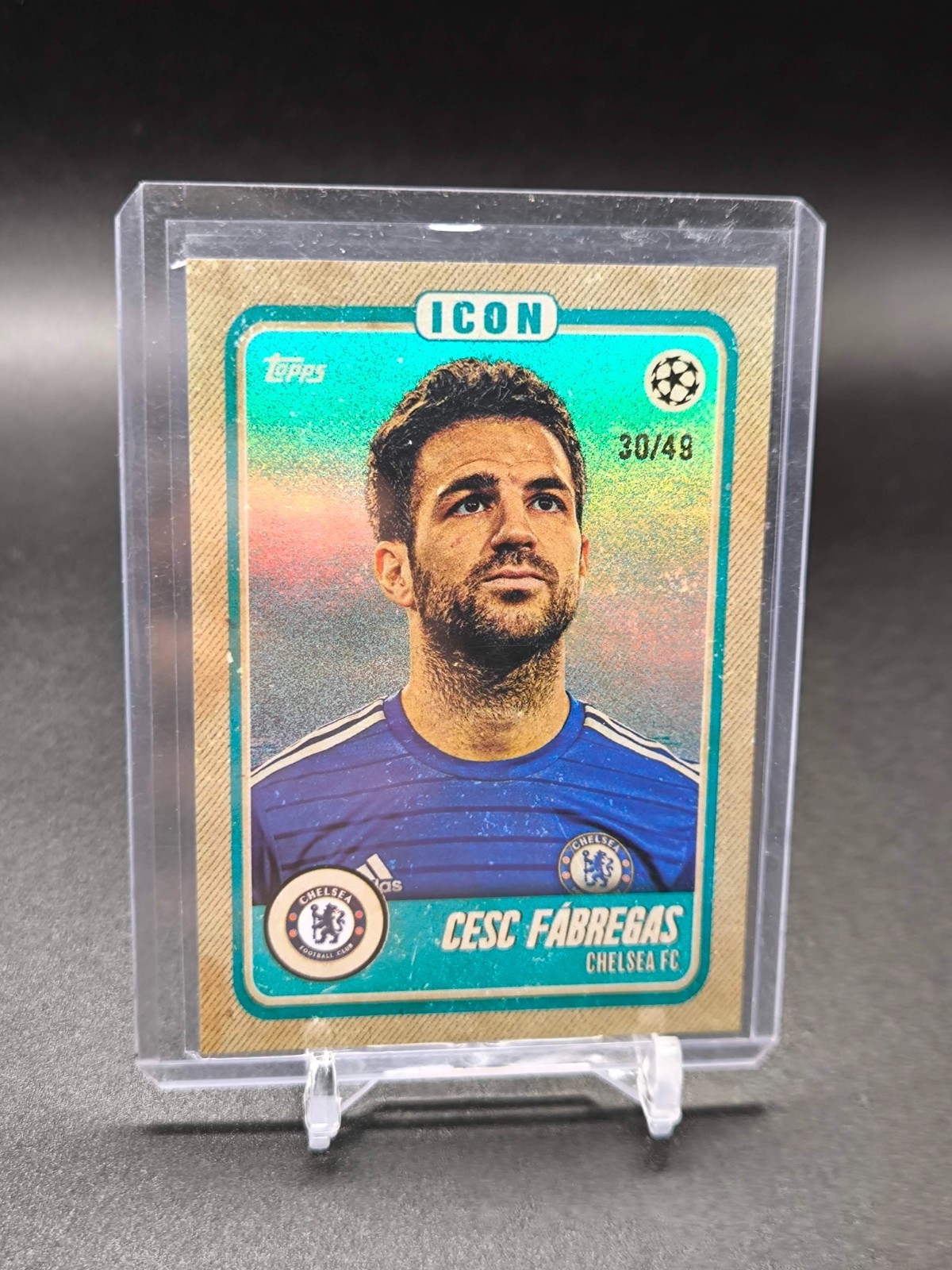 2022-23 Topps Jamal Musiala Curated Icon Cesc Fabregas Soccer Chelsea FC 30/49 for sale on Ebay