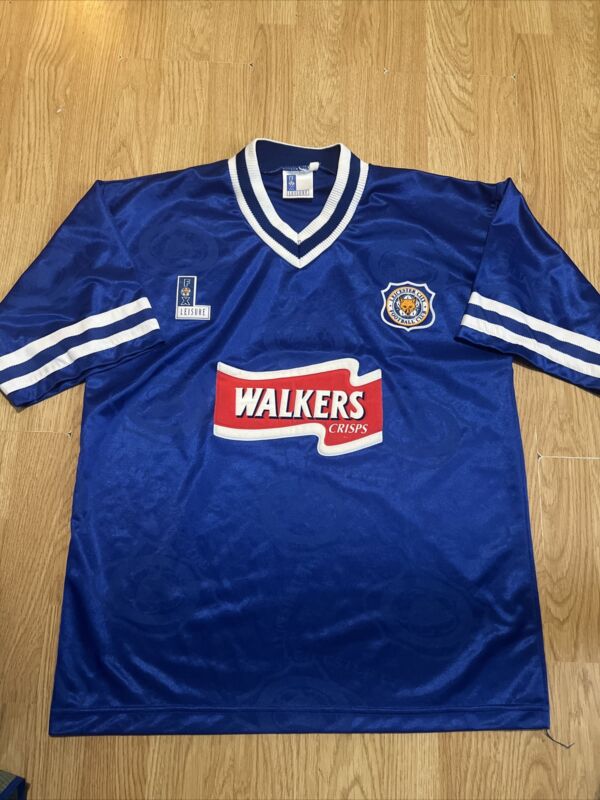 Genuine 1996 Leicester City Home Shirt M Fox Leisure Walkers Crisps for sale on Ebay
