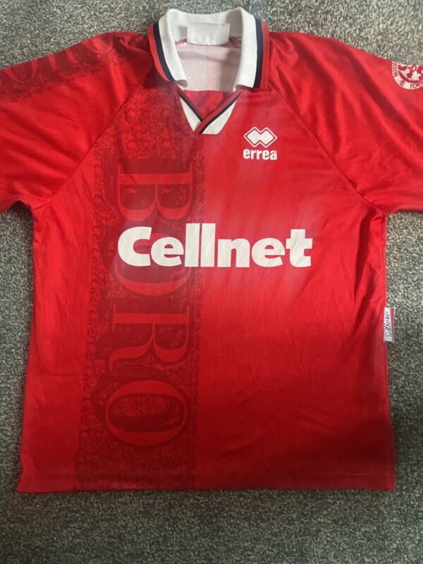 Middlesbrough FC Vintage retro shirt 1996-1997 Cellnet medium for sale on Ebay