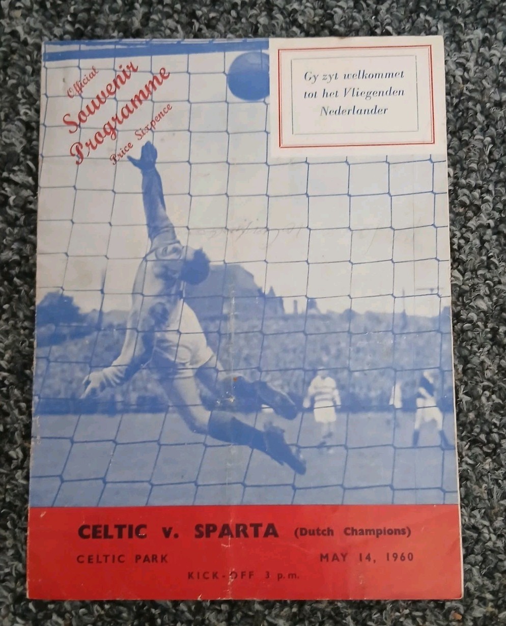 Celtic v Sparta Rotterdam (Friendly) 1960 for sale on Ebay