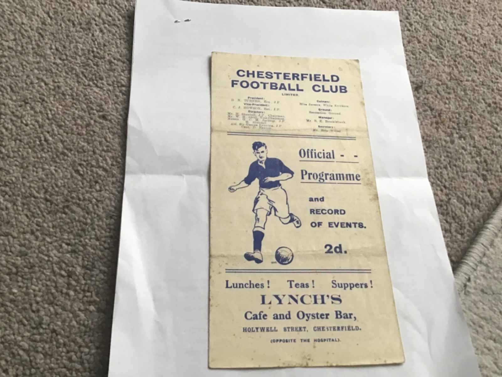 Chesterfield Reserves v Stoke City Reserves Football Programme 26/10/1946. for sale on Ebay