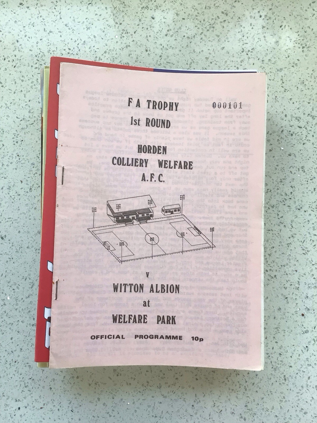 Horden Colliery Welfare v Witton Albion 16th Jan 1982 FA Trophy for sale on Ebay