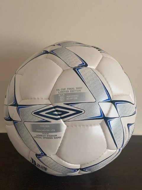 Limited Edition 2007 FA Cup Football number 92 of 126 Chelsea v Manchester Utd for sale on Ebay