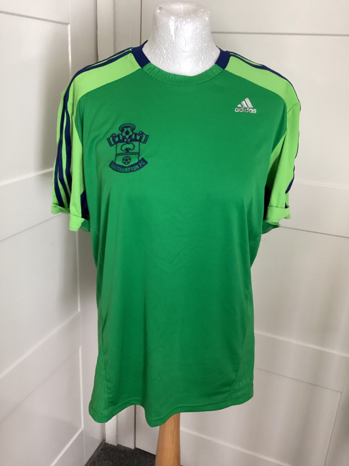 Southampton Fc Green Adidas Climacool Shirt Size Medium for sale on Ebay