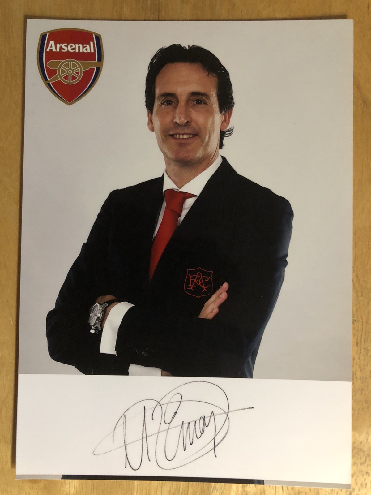 Unai Emery [Arsenal] Signed 7x5 Colour Photo for sale on Ebay