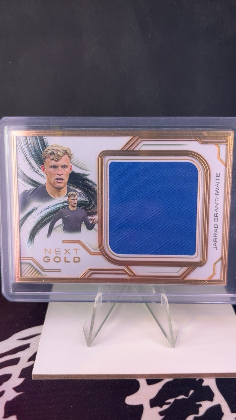 Jarrad Branthwaite Everton FC Gold Frame 2/2 SSP! Match Worn! Patch Futera 2024 for sale on Ebay