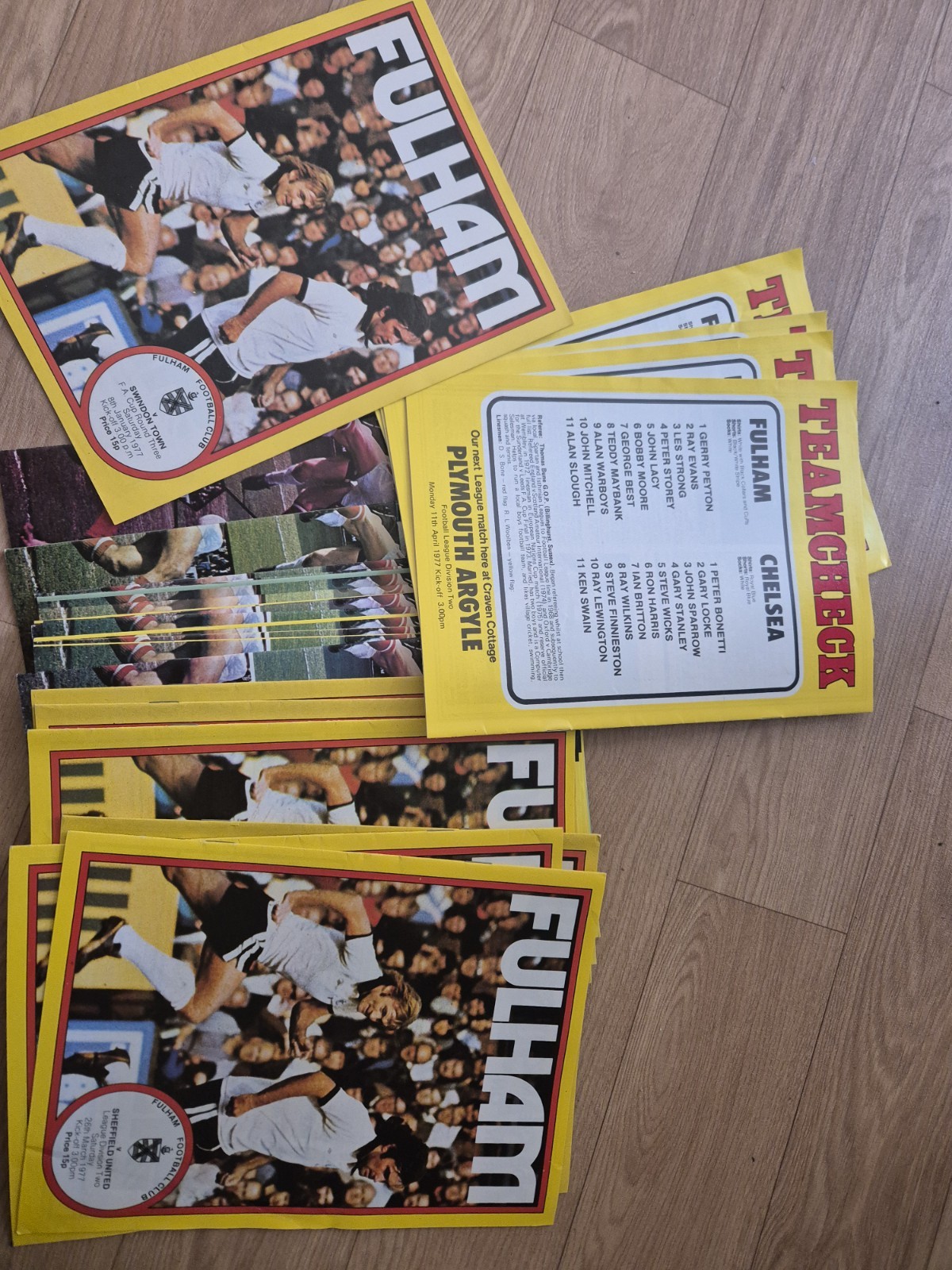 Fulham Programmes For 1976-77 Season for sale on Ebay