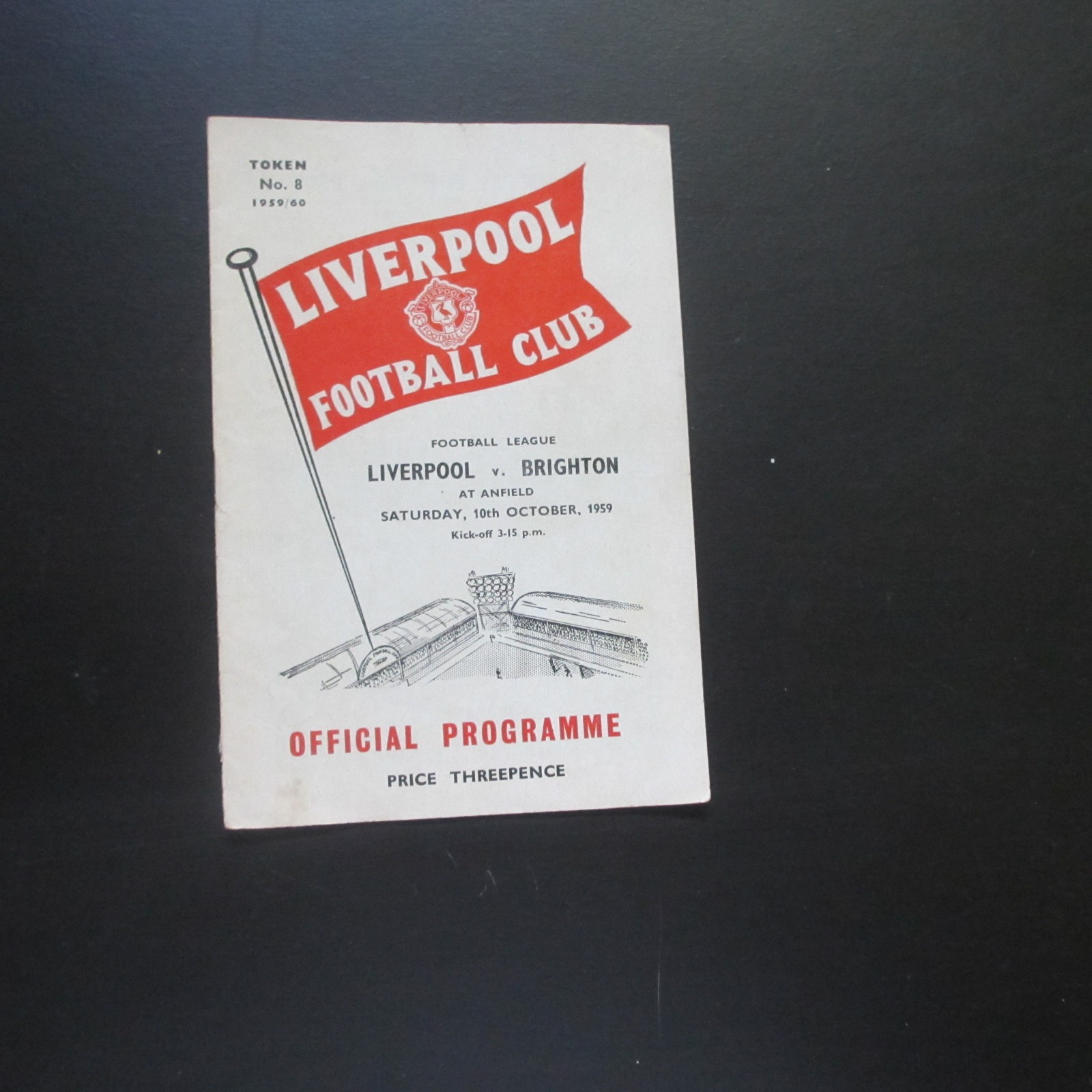 Liverpool v Brighton Div 2 1959/60 for sale on Ebay