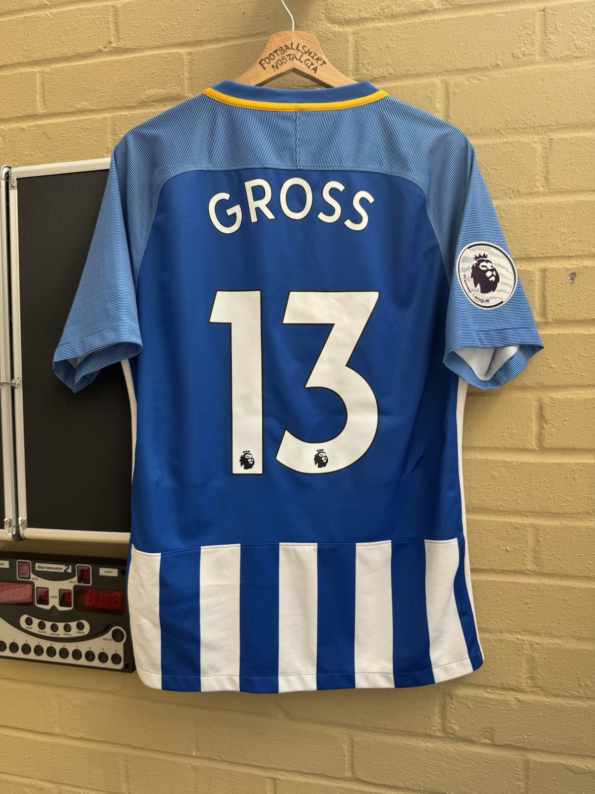 Brighton & Hove Albion 2017-18 Home Football Shirt Men’s Medium #13 GROSS for sale on Ebay