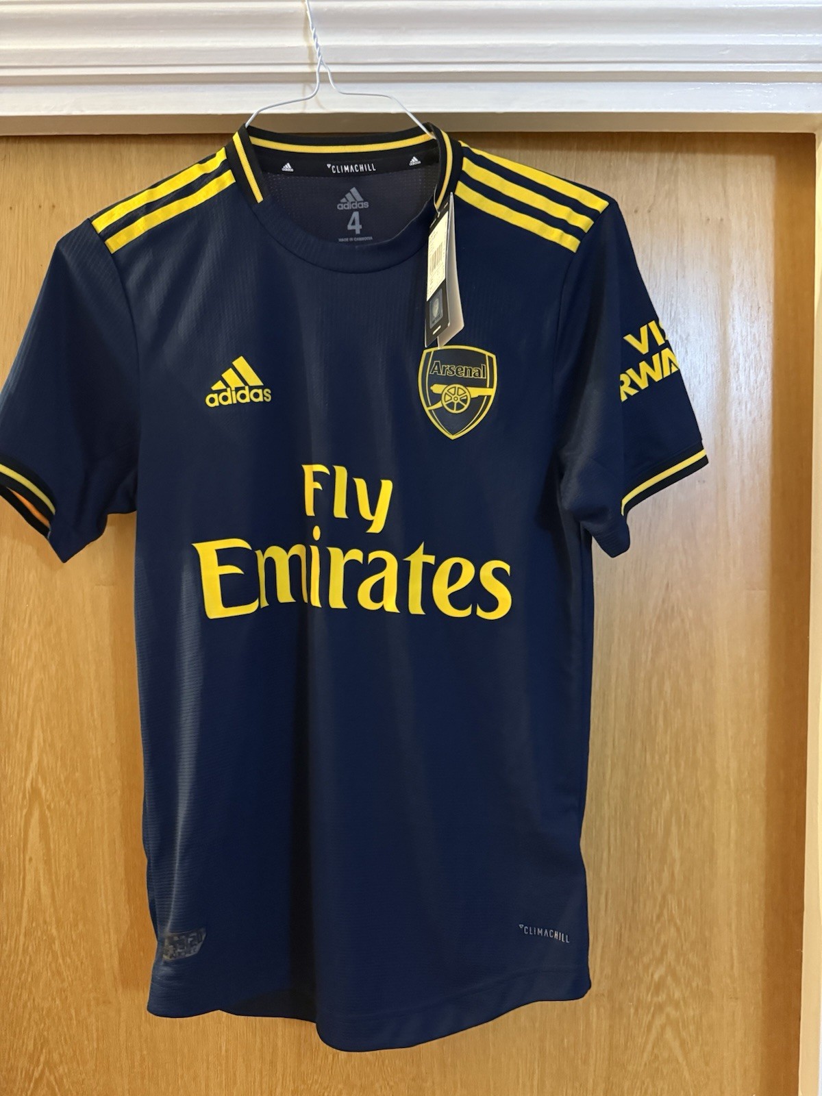 Player Issue Arsenal Shirt Away Blue Size 4 - Small for sale on Ebay