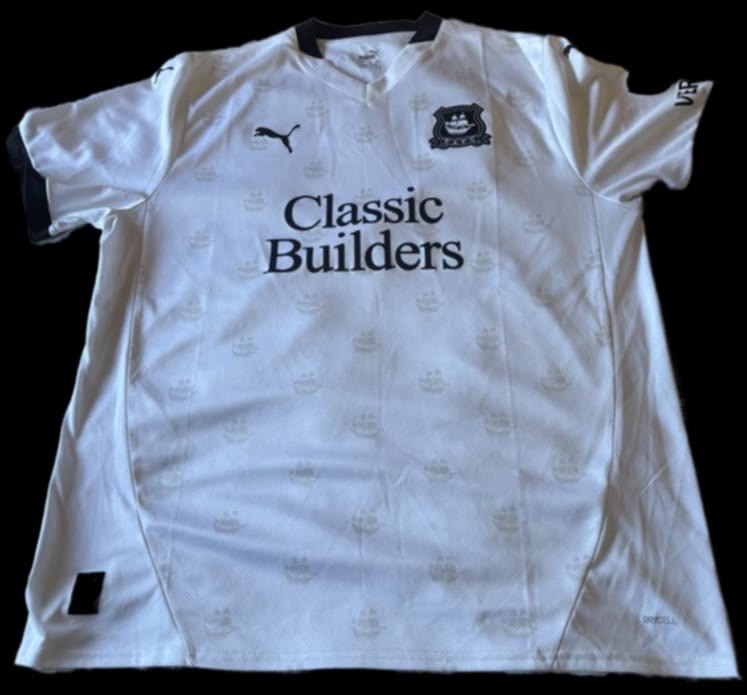 Plymouth Argyle Away Shirt White XXL for sale on Ebay