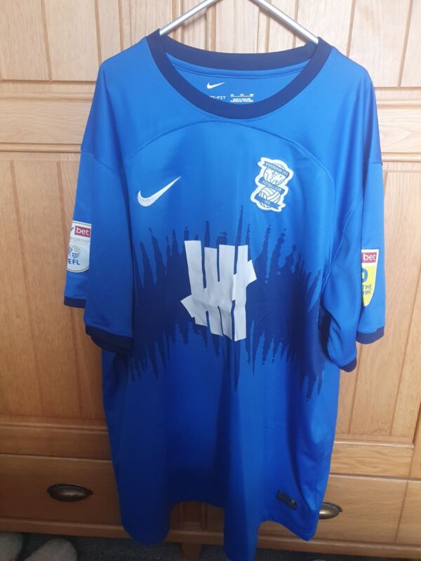 Birmingham City 23/24 Nike Home Shirt With Sleeve Patches. 4XL But Fits Like 2XL for sale on Ebay