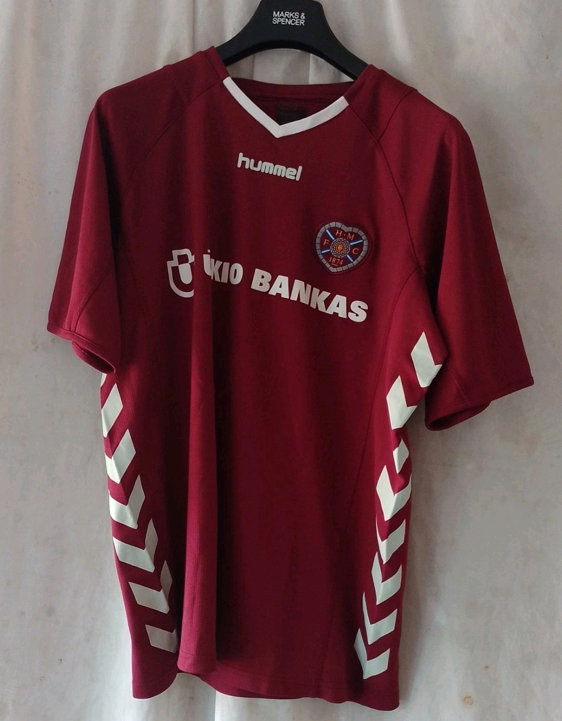 Heart Of Midlothian 2005/2006 Hummel  Home Shirt L .Scottish Cup final winners  for sale on Ebay