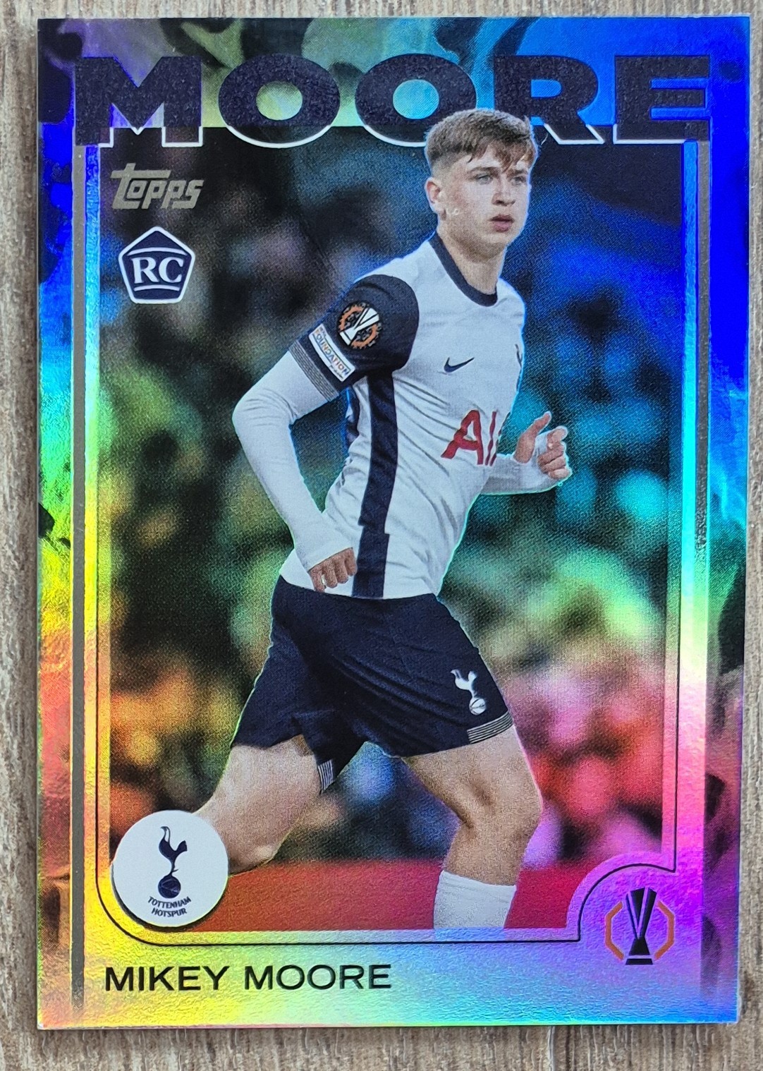 2024-25 Topps UCC Flagship Mikey Moore RC /10 Black Inferno Tottenham Rookie for sale on Ebay