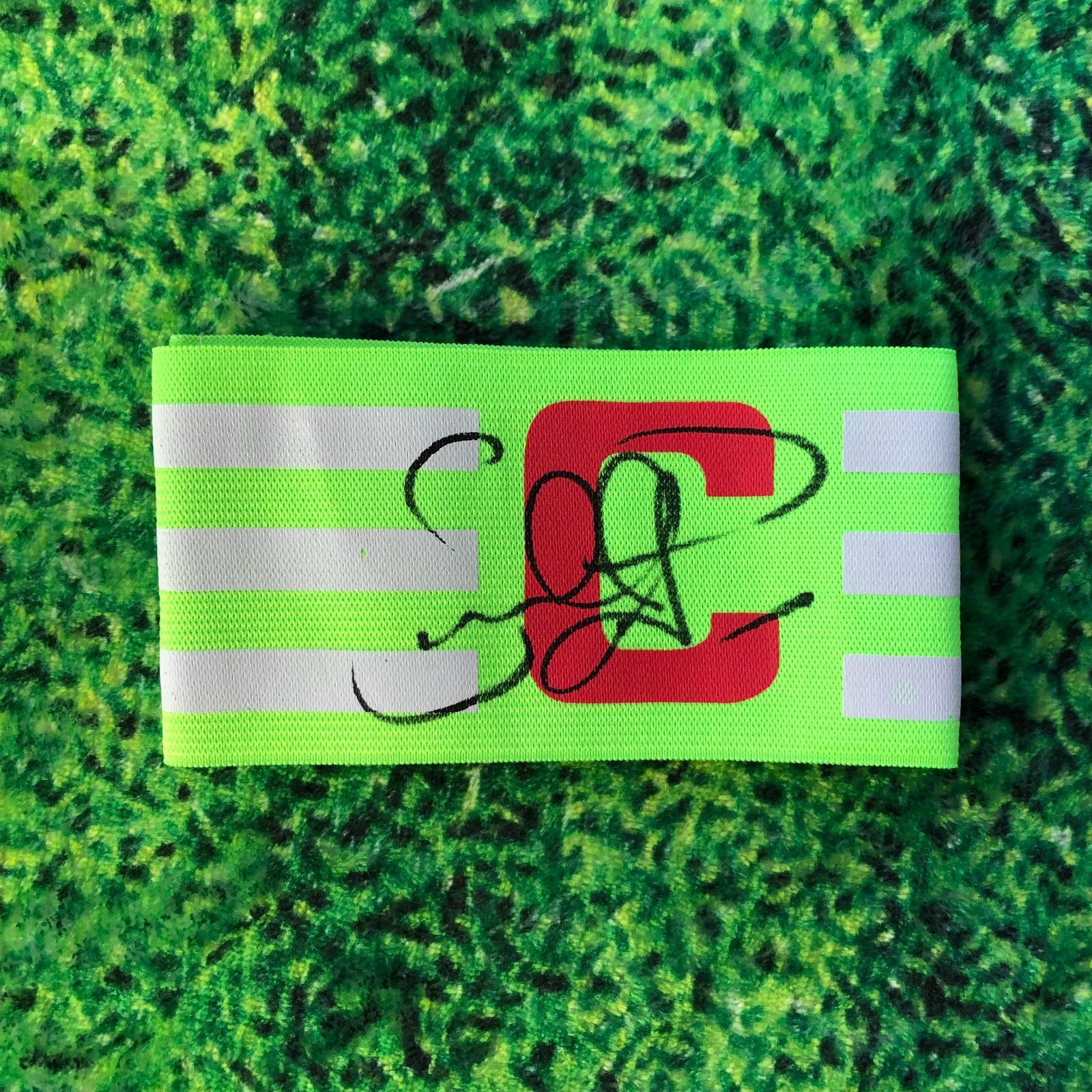 Scott Parker Of England Chelsea Newcastle Tottenham Signed Captains Armband wCOA for sale on Ebay