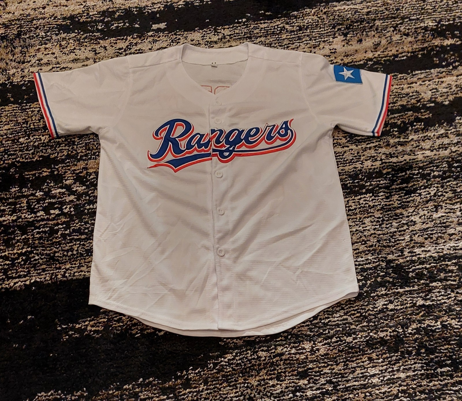 Texas Rangers Evan Carter #32 Jersey Youth Large for sale on Ebay