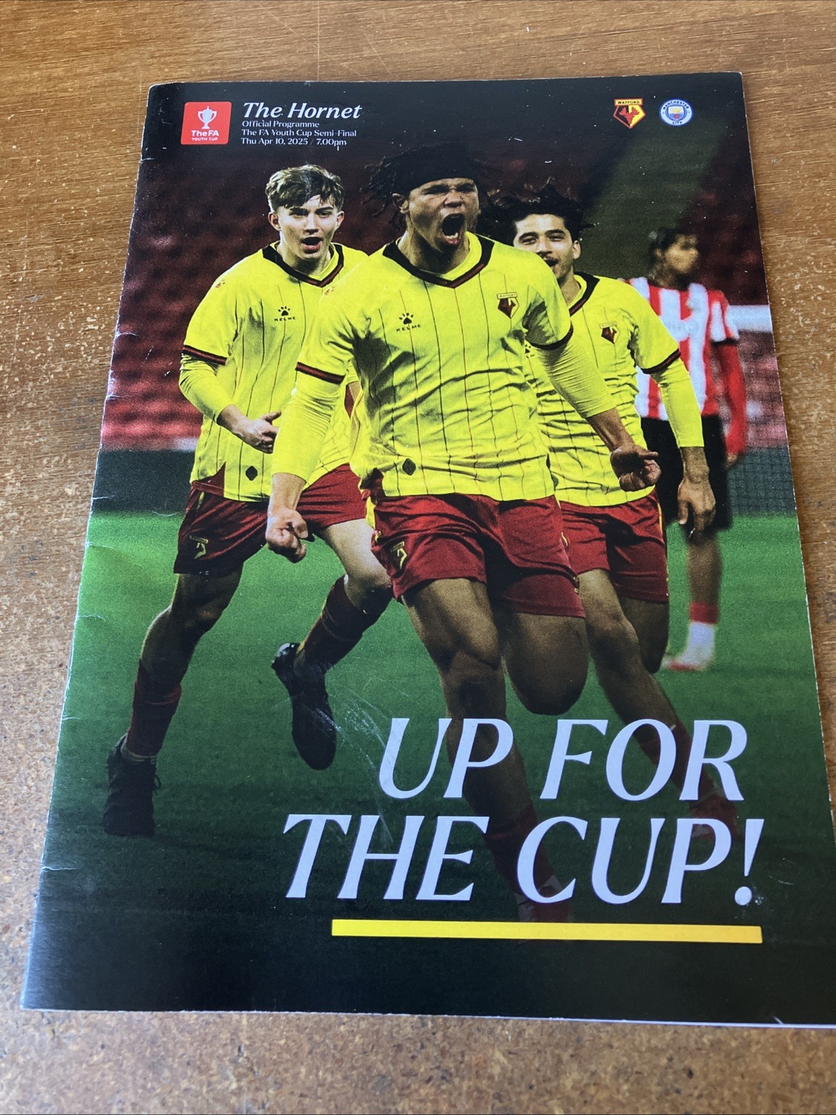 Fa Youth Cup Semi Programme 2025 Watford V Man City for sale on Ebay