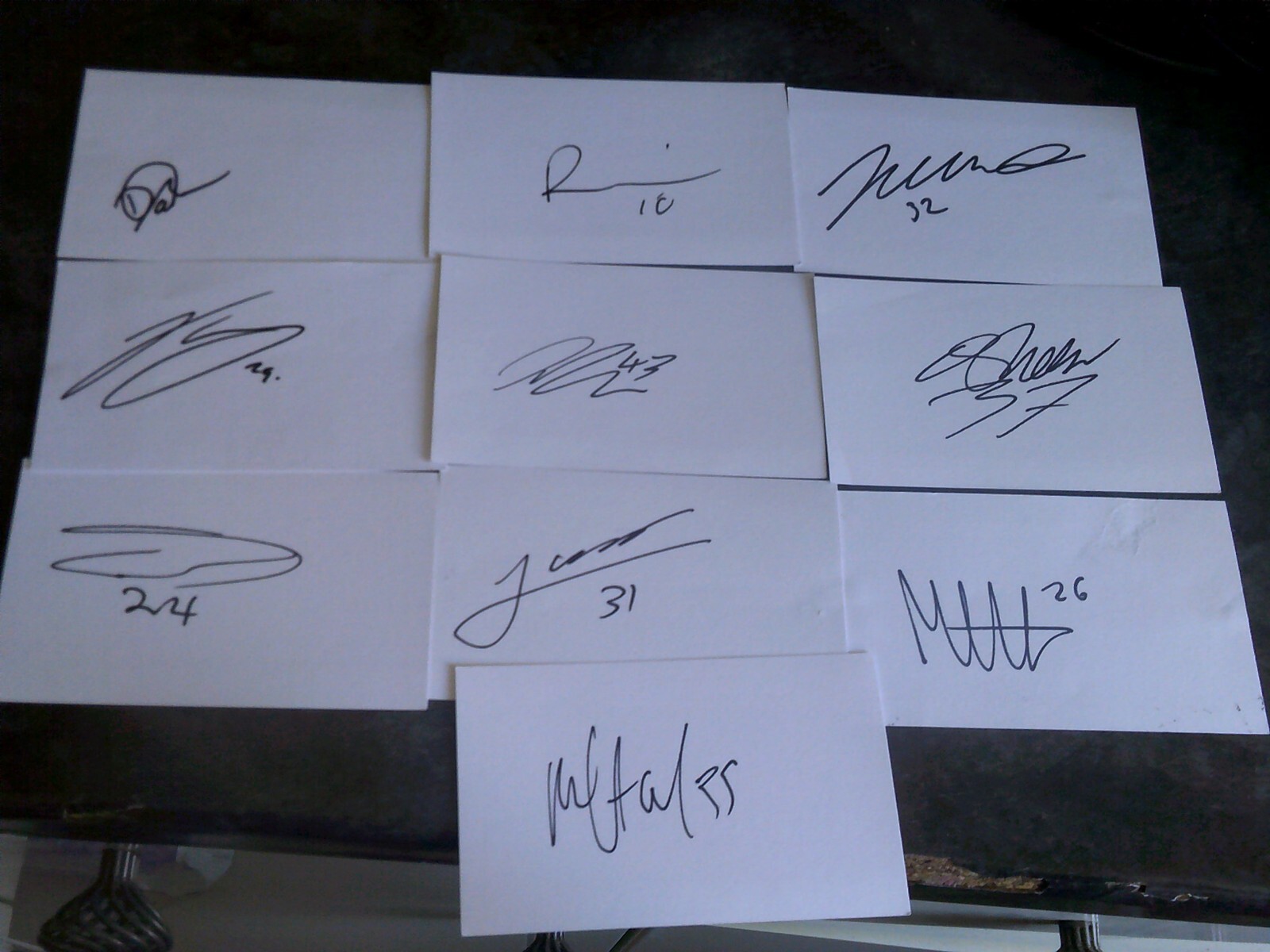 Signed Bristol Rovers Rovers White Cards x 10 for sale on Ebay
